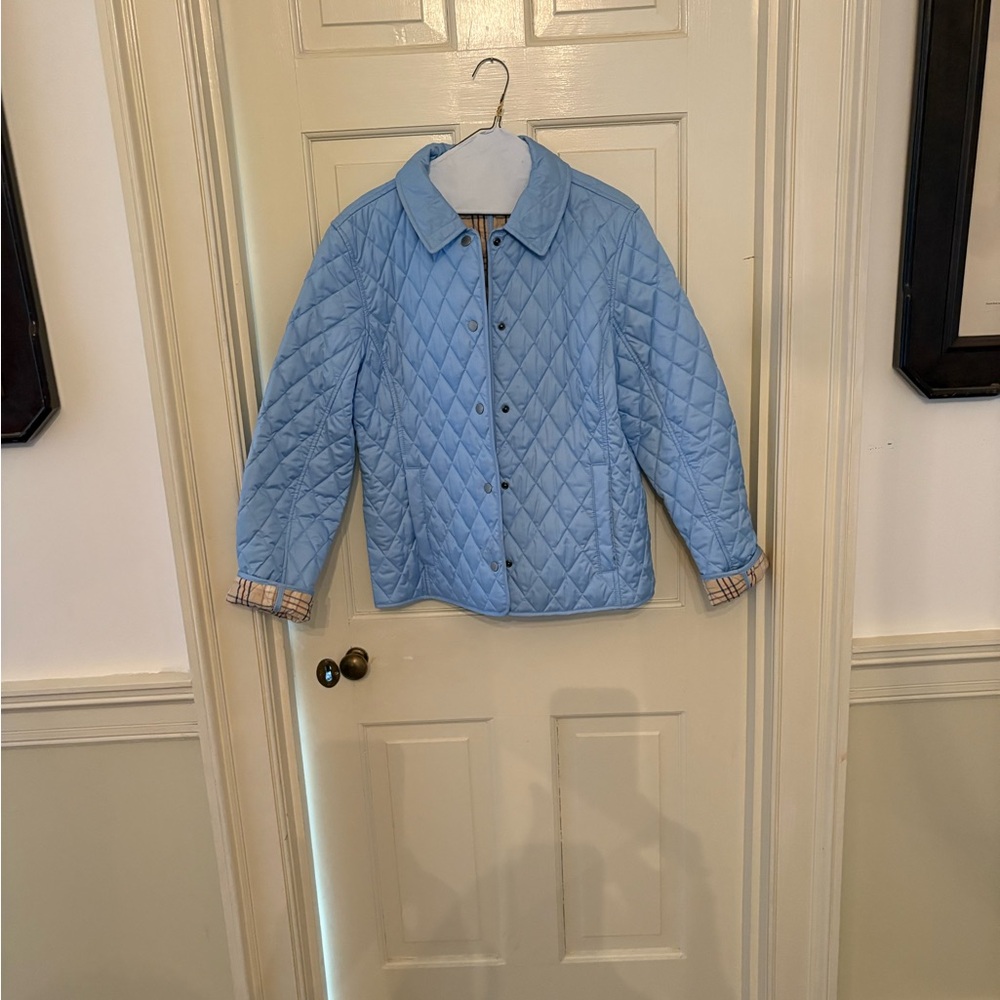 L.L. Bean Blue Quilted Jacket M
